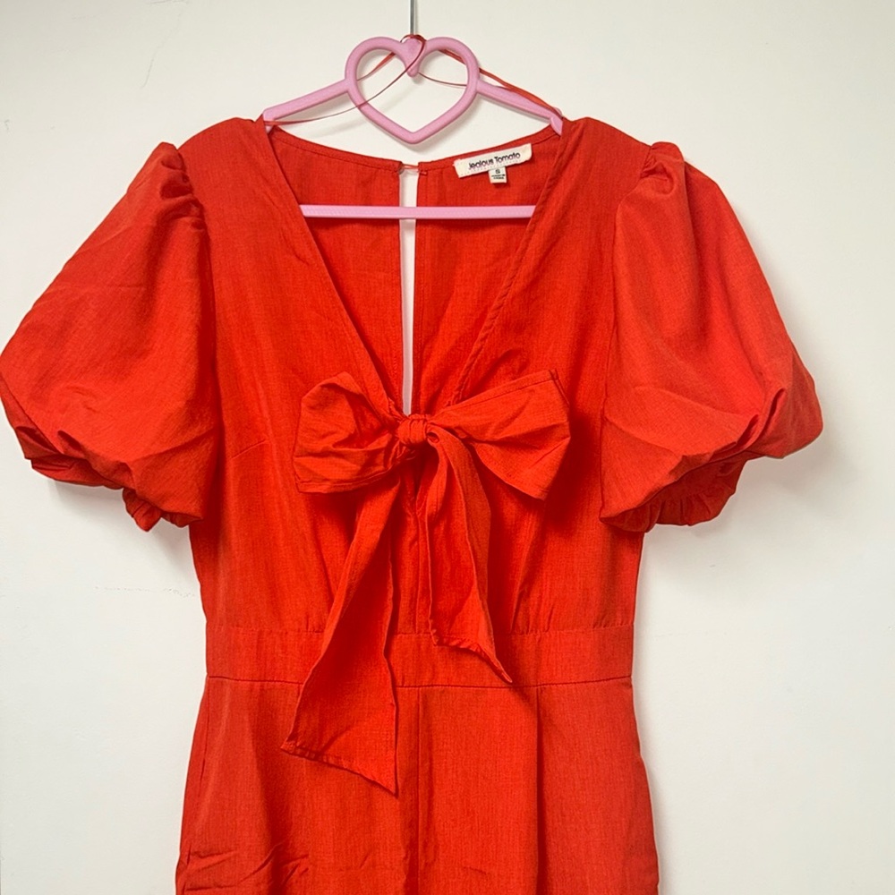 Jealous Tomato Jumpsuit on Red